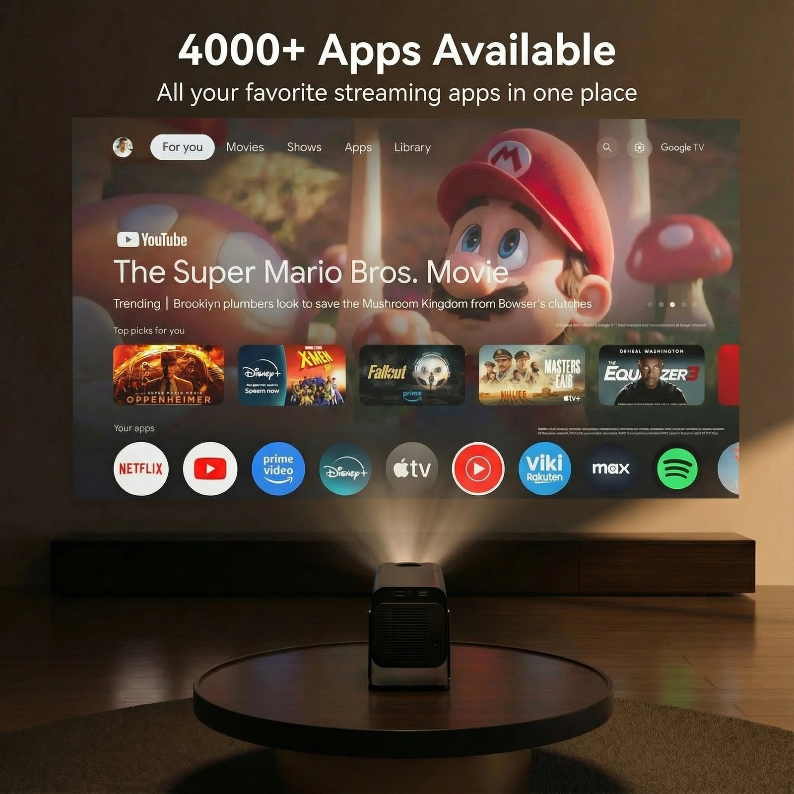 Tout le streaming — dès la sortie de la boîte