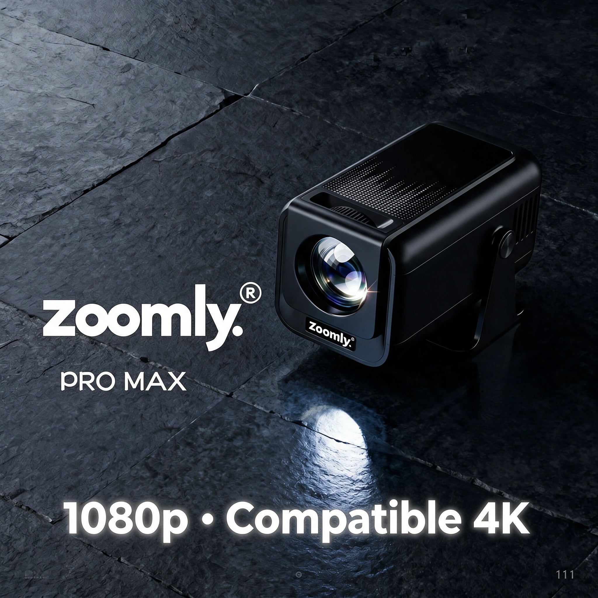 Zoomly Pro Max Full HD 1080p smart projector – product photo 5
